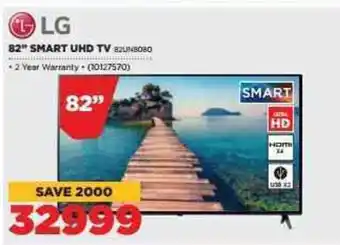 HiFi Corp LG 82"Smart UHD TV offer