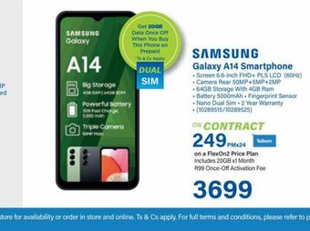 Incredible Connection Samsung galaxy a14 offer