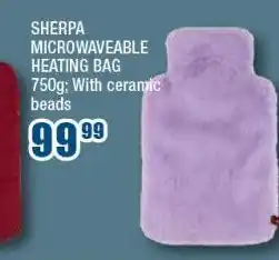The Crazy Store Sherpa microwaveable heating bag offer