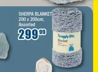 The Crazy Store Sherpa blanket 200x200cm offer