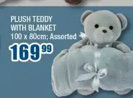 The Crazy Store Plush teddy with blanket offer