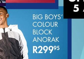 Big boys colour block anorak