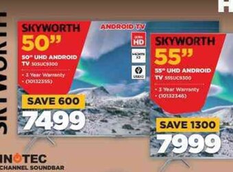 HiFi Corp Skyworth 50"UHD Android TV offer