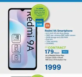 Incredible Connection Redmi 9a offer