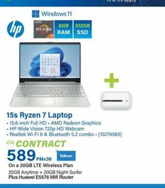 Incredible Connection 15s ryzen 7 laptop offer