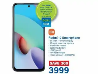 Incredible Connection Redmi 10 smartphone offer