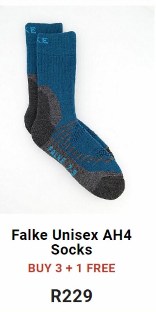 Flake unisex ah4 socks offer at Cape Union Mart