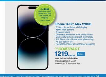 Incredible Connection Iphone 14 pro max 128gb offer
