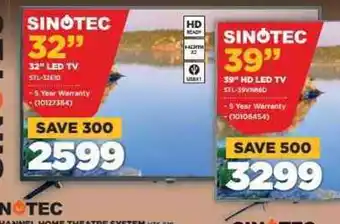 HiFi Corp Sinotec 32"LED TV offer