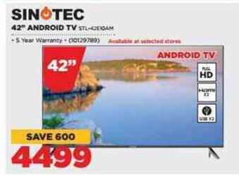 HiFi Corp Sinotec 42"Android TV offer