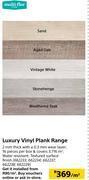 Builders Warehouse Multi flor luxury vinyl plank range-per sqm offer