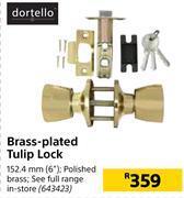Builders Warehouse Dortello brass plated tulip lock offer