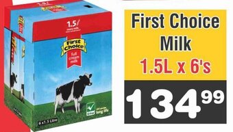 Advance Cash n Carry First Choice Milk 1.5L x 6's offer