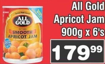 All Gold Apricot Jam 900g x 6's