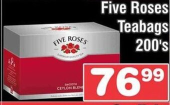 Advance Cash n Carry Five Roses Teabags 200's offer