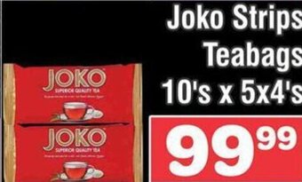 Advance Cash n Carry Joko Strips Teabags 10's x 5x4's offer