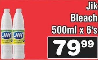 Advance Cash n Carry Jik Bleach 500ml x 6's offer