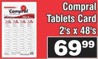 Compral Tablets Card 2's x 48's