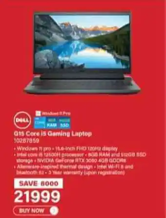 Incredible Connection DELL G15 Core i5 Gaming Laptop offer