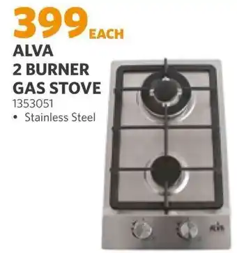 BUCO ALVA 2 BURNER GAS STOVE 1353051 offer