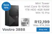 First Shop Dell Vostro 3888 i5 Mini Tower offer