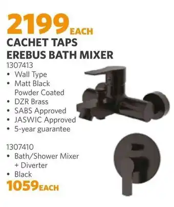 BUCO CACHET TAPS EREBUS BATH MIXER offer