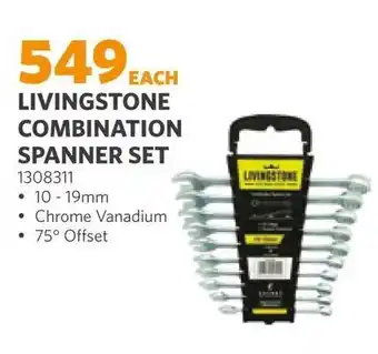 LIVINGSTONE COMBINATION SPANNER SET