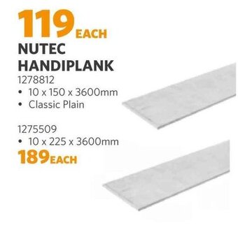 BUCO NUTEC HANDIPLANK offer