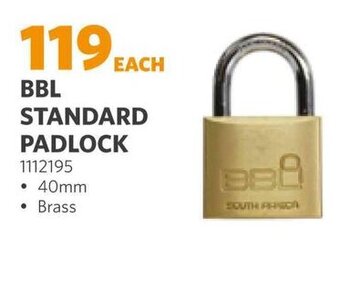 BUCO BBL STANDARD PADLOCK offer