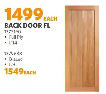 BUCO BACK DOOR FL offer