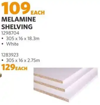 BUCO MELAMINE SHELVING 1298704 offer
