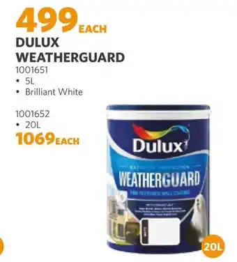 BUCO DULUX WEATHERGUARD offer