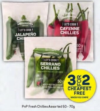 Pick n Pay PnP Fresh Chillies Assorted 50-70g offer
