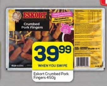 Pick n Pay Eskort Crumbed Pork Fingers 450g offer
