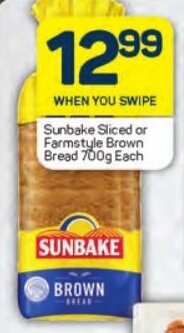 Pick n Pay Sunbake Sliced or Farmstyle Brown Bread 700g Each offer