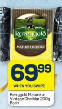 Pick n Pay Kerrygold Mature or Vintage Cheddar 200g Each offer