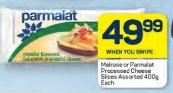 Pick n Pay Melrose or Parmalat Processed Cheese Slices Assorted 400g Each offer