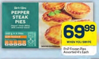 Pick n Pay PnP Frozen Pies Assorted 4's Each offer