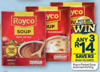 Pick n Pay Royco Packet Soup Assorted 45/50g offer