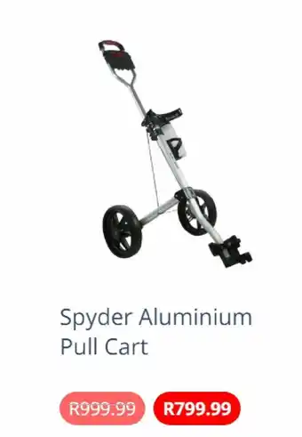 The Golfers Club Spyder aluminium pull cart offer