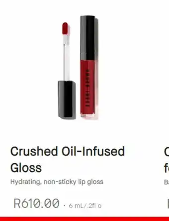 Crushed oil-infused gloss