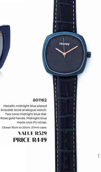 Honey Fashion Accessories Watch offer