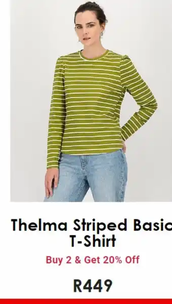 Thelma striped basic t-shirt