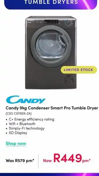 Teljoy Washing machine candy 9kg offer