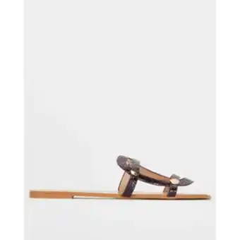 Utopia croc circular strap sandal purple