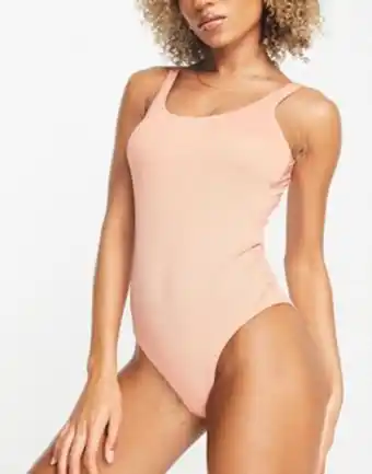 Asos Becksondersgaard swimsuit in peach offer