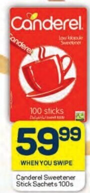 Pick n Pay Canderel Sweetener Stick Sachets 100s offer
