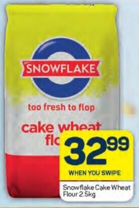 Pick n Pay Snowflake Cake Wheat Flour 2.5kg offer