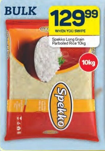 Pick n Pay Spekko Long Grain Parboiled Rice 10kg offer