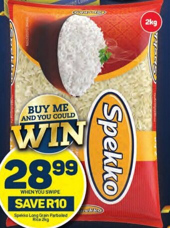 Pick n Pay Spekko Long Grain Parboiled Rice 2kg offer